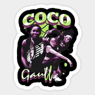 COCO GAUFF Vintage 90s Sticker